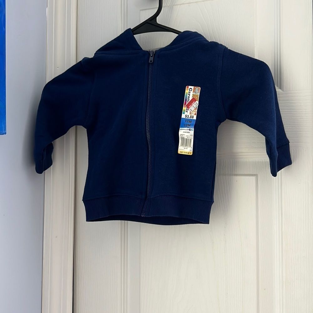 Kids navy blue zip up